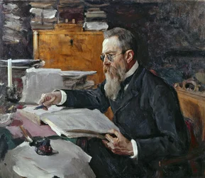 Portret van Nikolai Andreyevich Rimsky-Korsakov